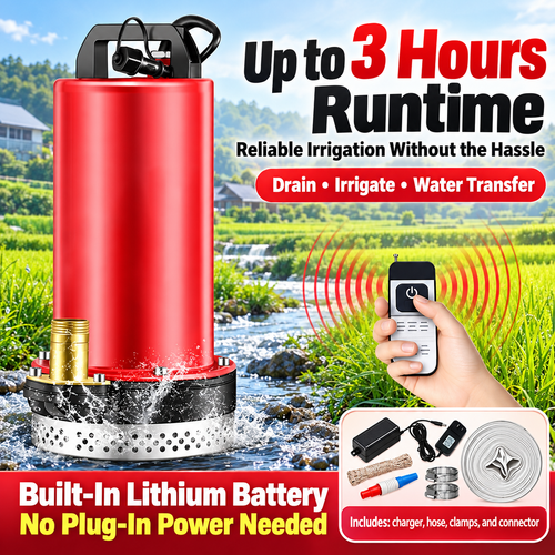 Rechargeable Remote-Controlled Submersible Water Pump