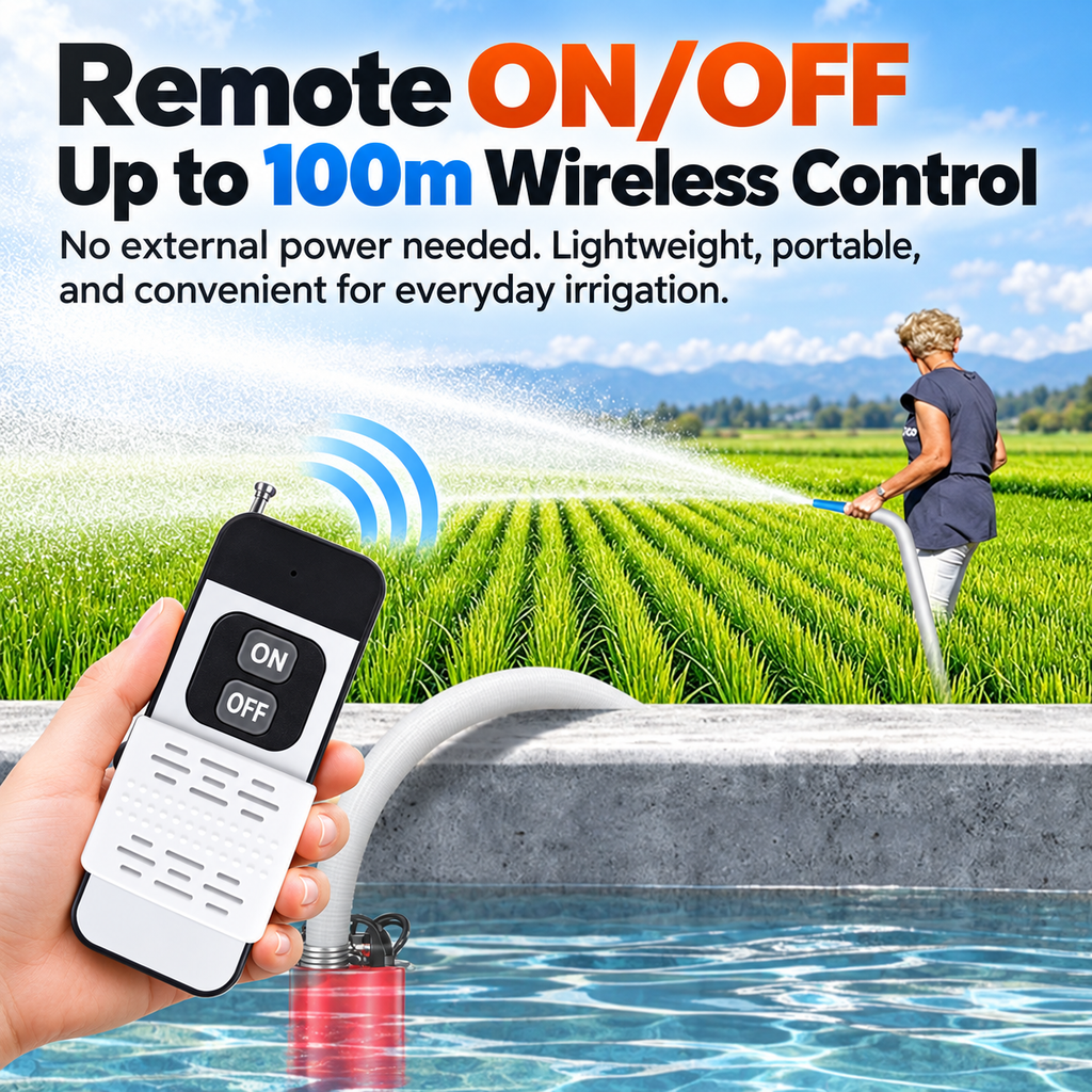 Rechargeable Remote-Controlled Submersible Water Pump