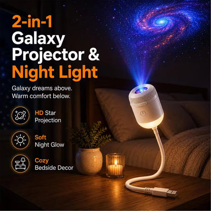 Dual-Mode Star Projector Night Light